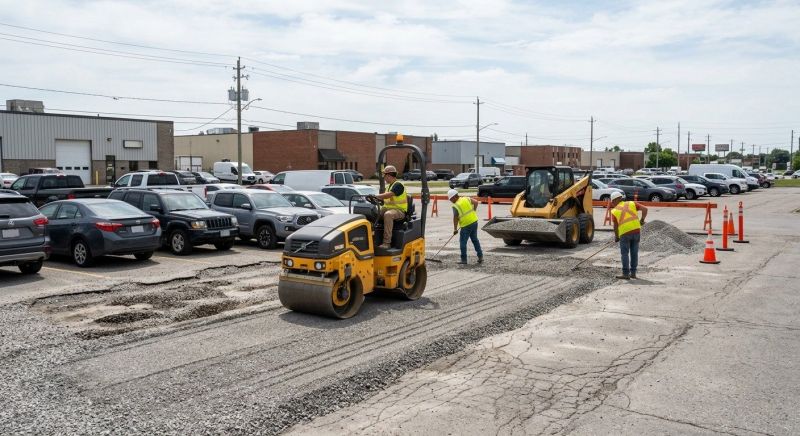 Parking Lot Leveling in Pearland, TX